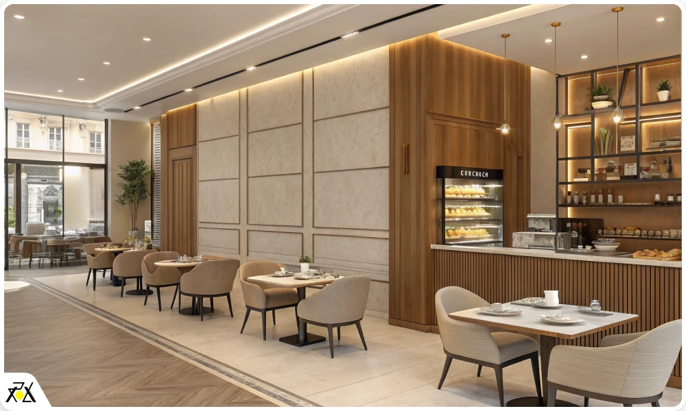 طراحی دیوار کافه